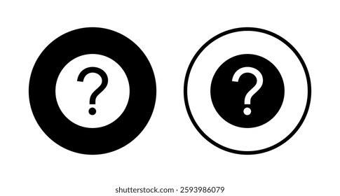 Question icon logo design. question mark sign and symbol