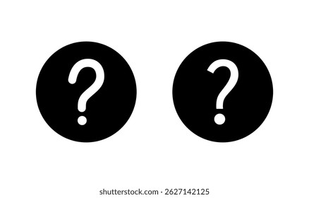 Question icon logo design. question mark sign and symbol