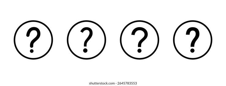 Question icon logo design. question mark sign and symbol