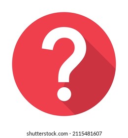 Question icon mark, help or ask bubble graphic symbol, web faq vector illustration .