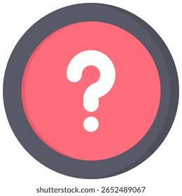 Ícone Pergunta. Símbolo de ícone de ponto de interrogação. Ilustração vetorial