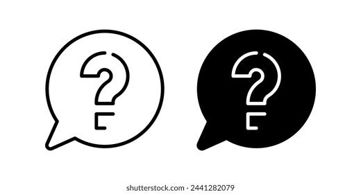 Question icon. for mobile concept and web design. vector illustration