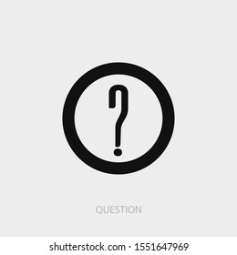Question icon. Nrw trendy question vector illustration symbol.