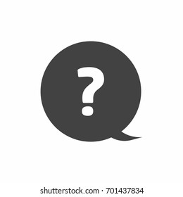 Question Icon on white background vector illustration