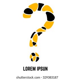 Question icon on white background.Stock vector