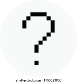 Question Icon, pixel art ask symbol vector design. Great for mobile app, web, game, etc.