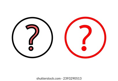 Question icon set illustration. question mark sign and symbol