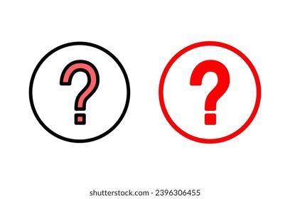 Question icon set illustration. question mark sign and symbol