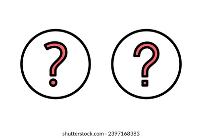 Question icon set illustration. question mark sign and symbol