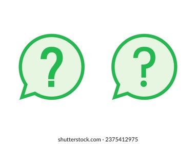 Question icon set. question mark icon vector.