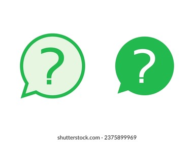 Question icon set. question mark icon vector.