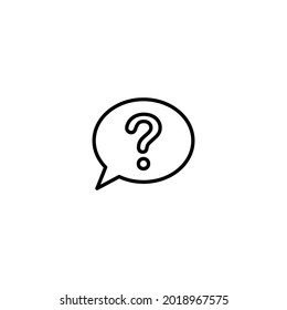 Question icon, question sign vector for web site Computer and mobile app