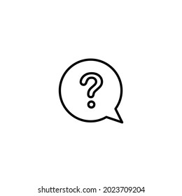 Question icon, question sign vector for web site Computer and mobile app