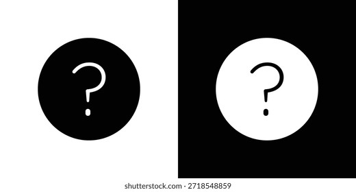 Icono de la pregunta silueta Ilustración vectorial estilo plano aislado