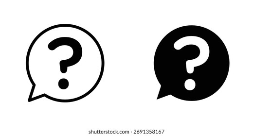 Question icon Simple vector illustration for graphic and web design.