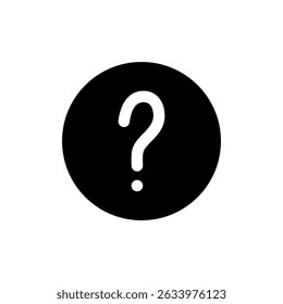 Símbolo de signo de interrogación para App y Sitios web. signo de signo de interrogación y símbolo