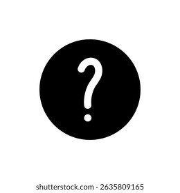 Símbolo de signo de interrogación para App y Sitios web. signo de signo de interrogación y símbolo