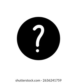 Question icon symbol for apps and websites. question mark sign and symbol