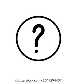 Question icon symbol for apps and websites. question mark sign and symbol