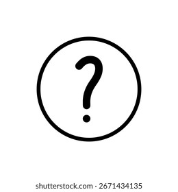 Símbolo de signo de interrogación para App y Sitios web. signo de signo de interrogación y símbolo