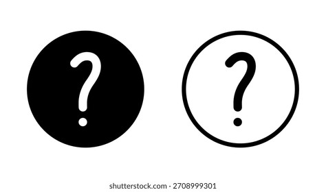 Símbolo de signo de interrogación para App y Sitios web. signo de signo de interrogación y símbolo