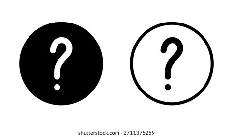 Símbolo de signo de interrogación para App y Sitios web. signo de signo de interrogación y símbolo