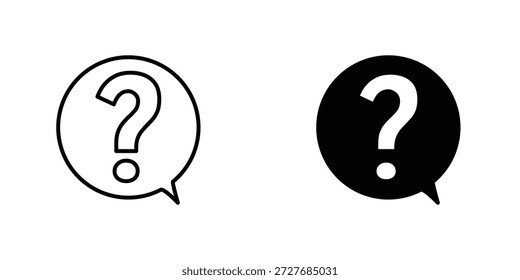 Elemento de Diseño gráfico del logotipo del icono de la pregunta. EPS10