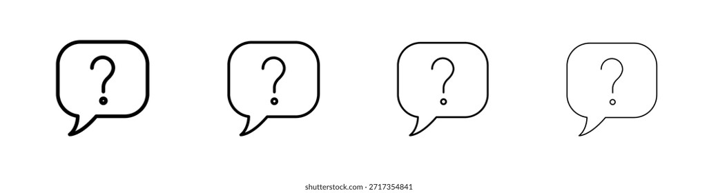 Conjunto de pictogramas de icono de pregunta