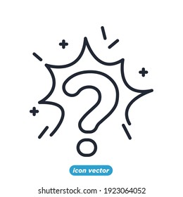 question icon. question symbol template for graphic and web design collection logo vector illustration