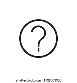 Ilustración vectorial del símbolo de interrogación