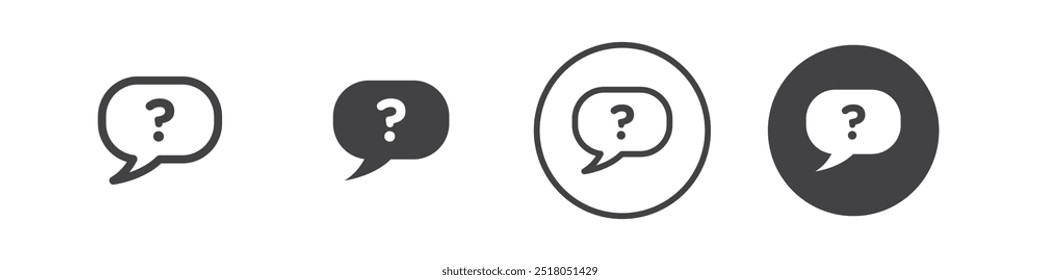 Question Icon thin line illustration