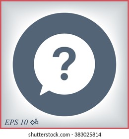 question icon vector 