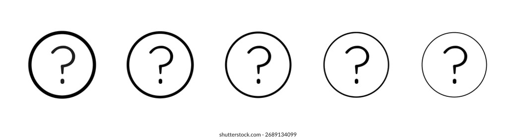 Question icon Vector Art Illustration