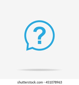 Question icon. Vector concept illustration for design.