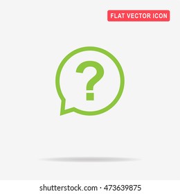 Question icon. Vector concept illustration for design.