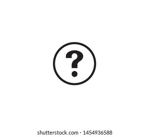 question icon vector design element logo template