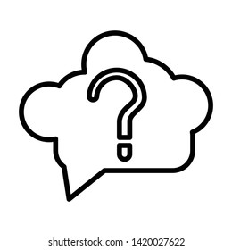 Question icon vector design template