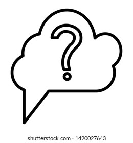 Question icon vector design template