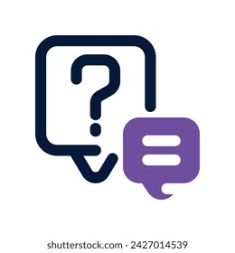 Fragensymbol. Vektor-Doppeltonsymbol für Ihre Website, Ihr Handy, Ihre Präsentation und Ihr Logo-Design.