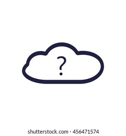 Question Icon, vector, icon flat