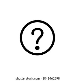 Question Icon Vector flat design style