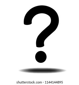Question Icon Vector flat design style illustration on white background icon
