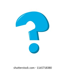 Question Icon Vector flat design style cartoon
