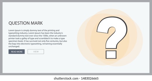 Question Icon Vector flat design style 