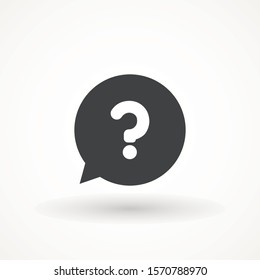 Question Icon Vector flat design style. Question mark sign icon, vector illustration