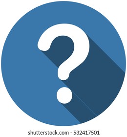 Question Icon Vector flat design style