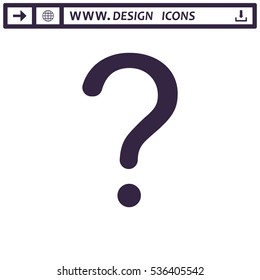 Question Icon Vector flat design style