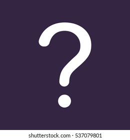 Question Icon Vector flat design style