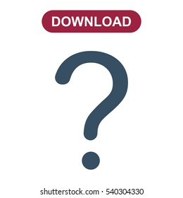 Question Icon Vector flat design style
