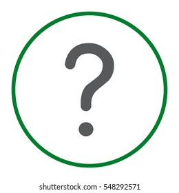 Question Icon Vector flat design style